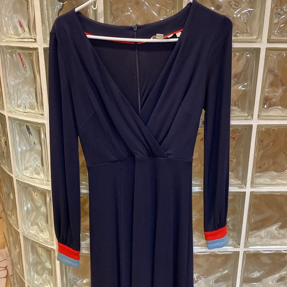 Boden navy jersey midi dress - Picture 5 of 8